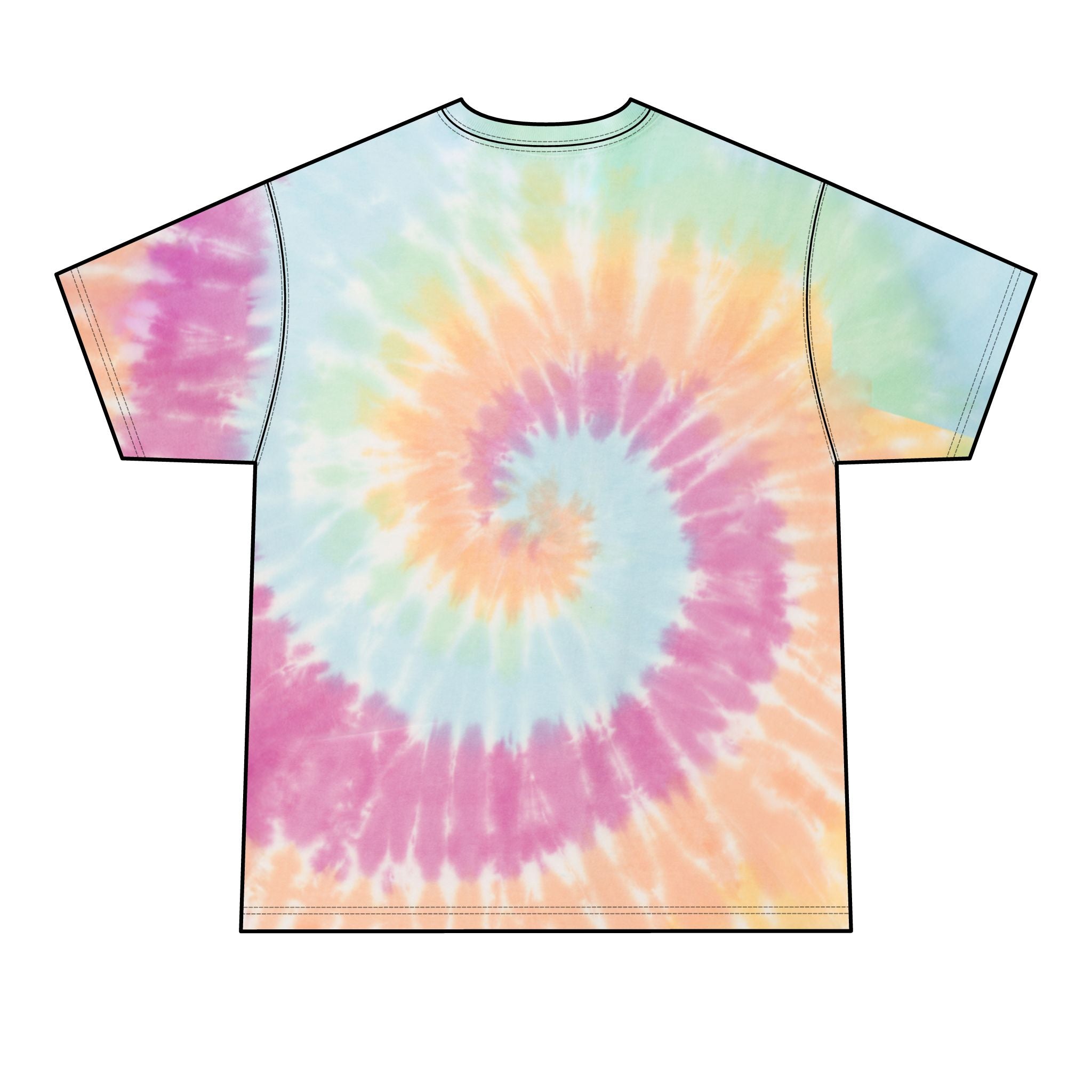 Personalizable Mascot Name Tie-Dye T-Shirt