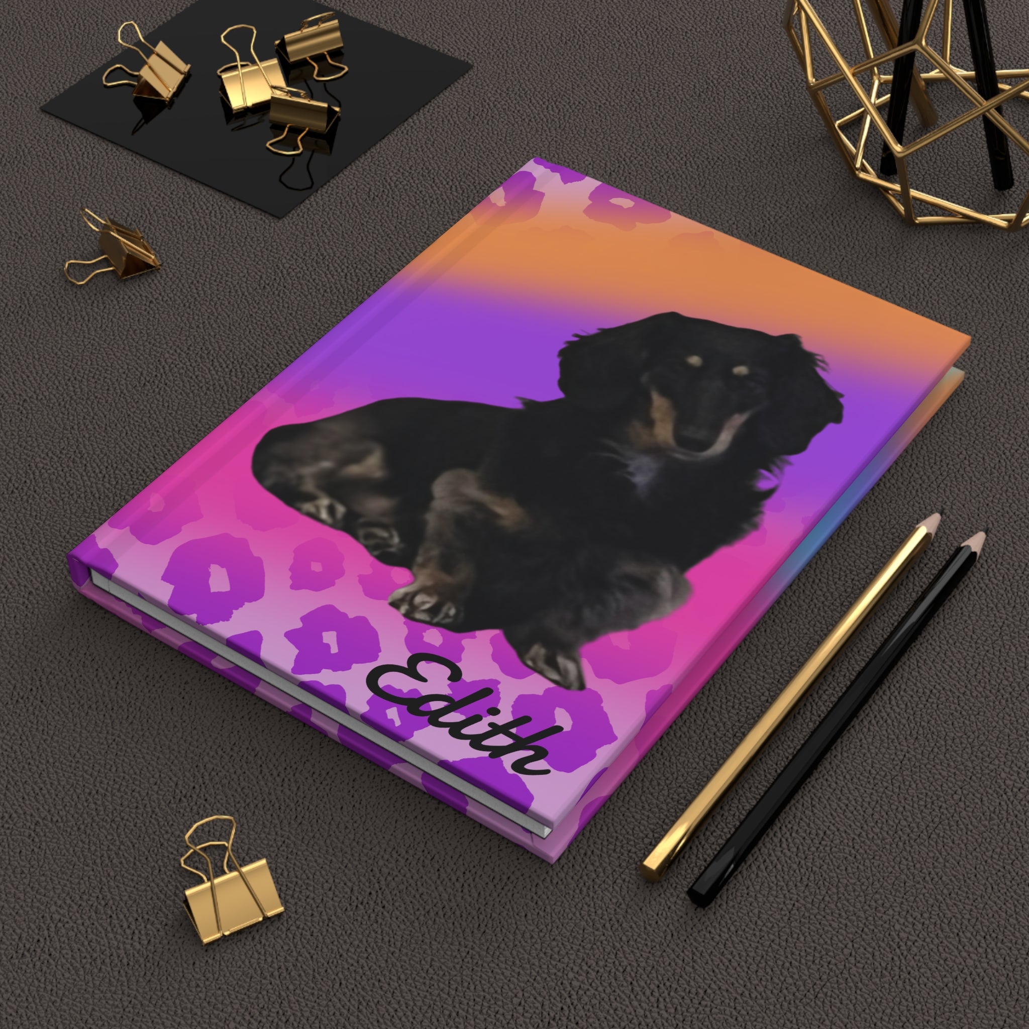 Personalized Dachshund Hardcover Journal/Notebook