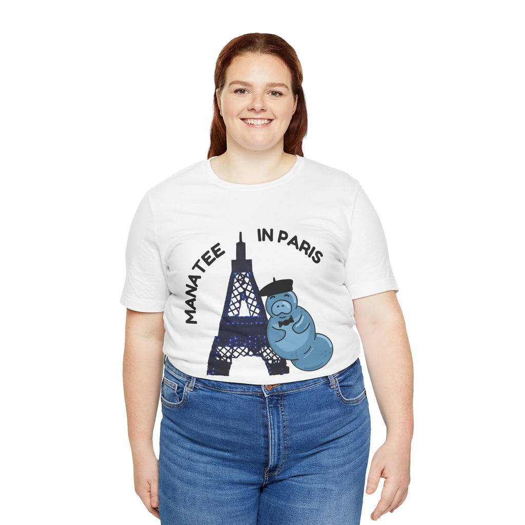 Manatee in Paris Graphic Tee