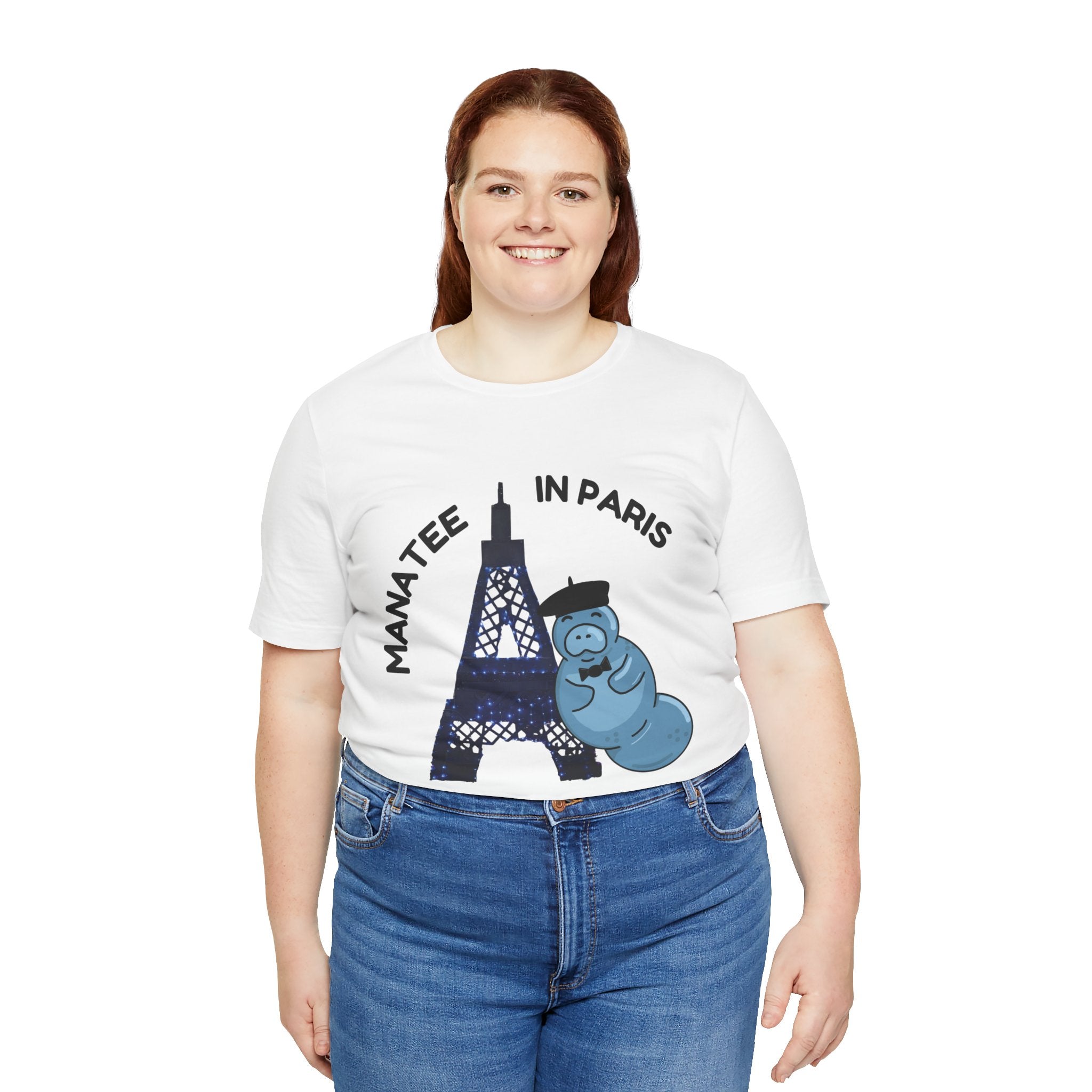 Manatee in Paris Graphic Tee