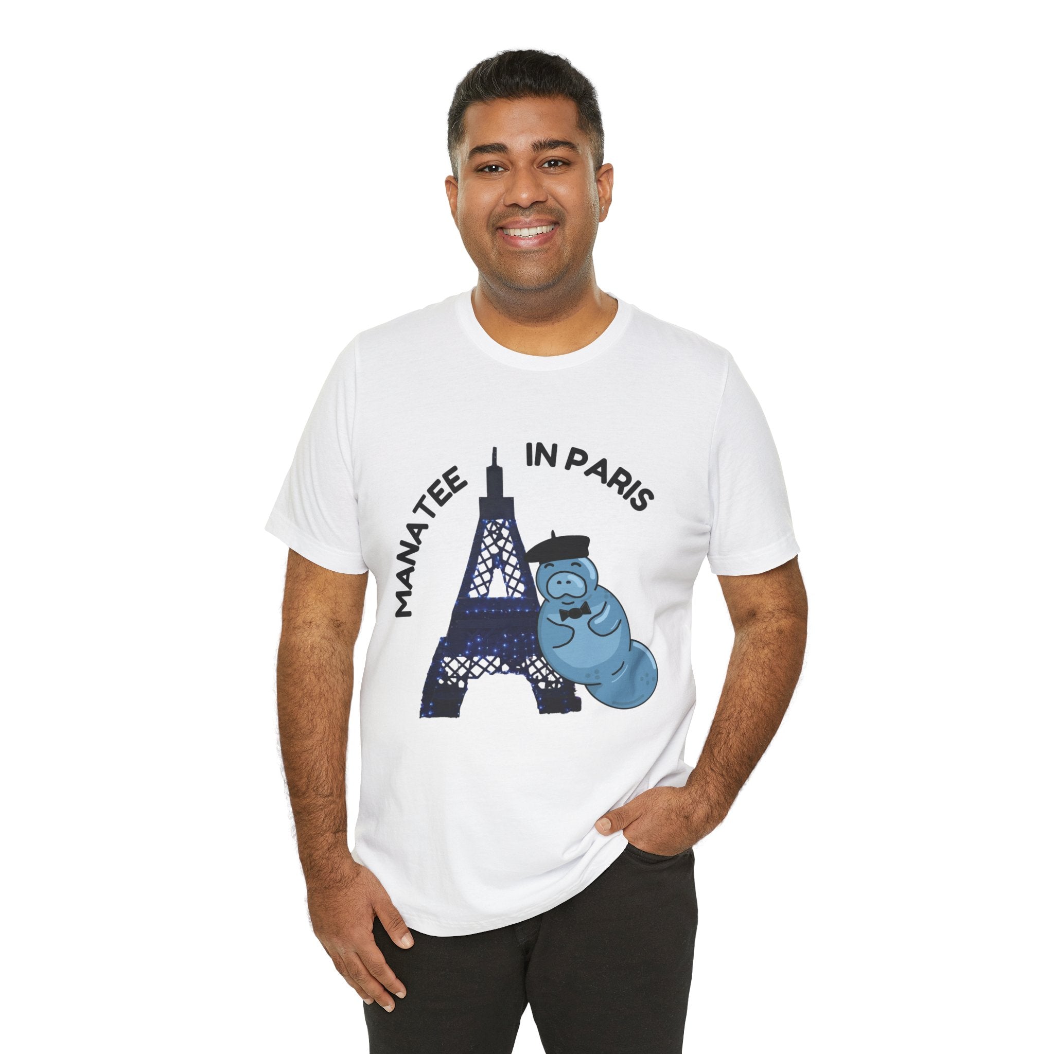 Manatee in Paris Graphic Tee