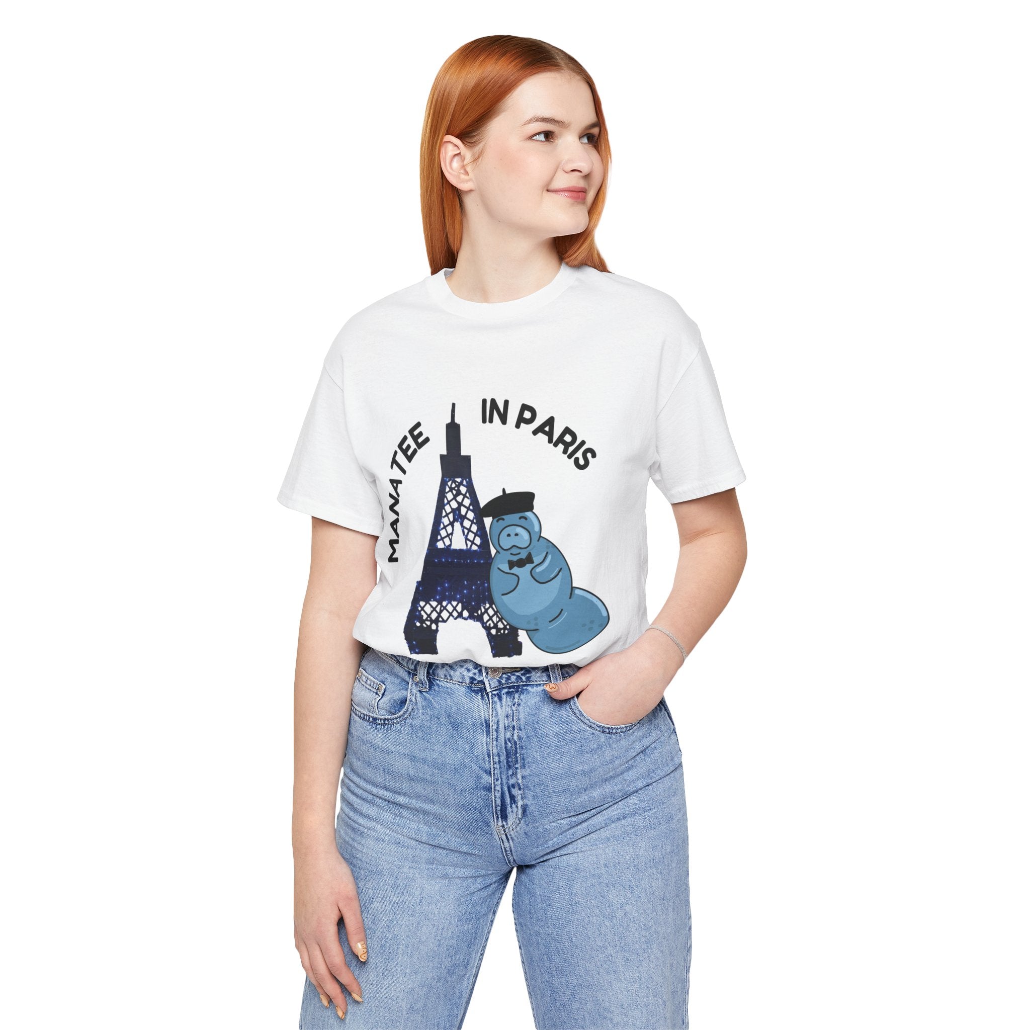 Manatee in Paris Graphic Tee