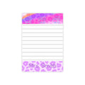 Personalized Maltese Neon Leopard Border 4x6 Lined Post-it Note Pad