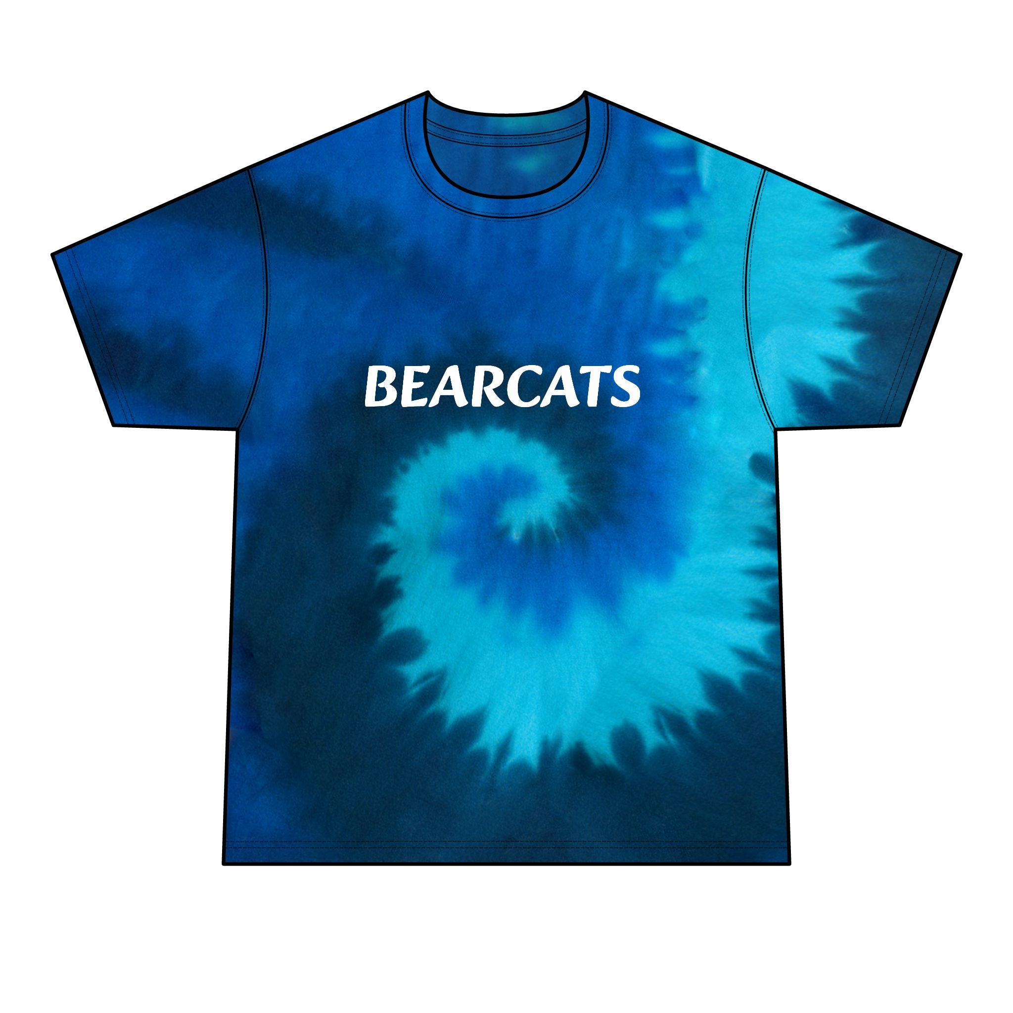 Personalizable Mascot Name Tie-Dye T-Shirt