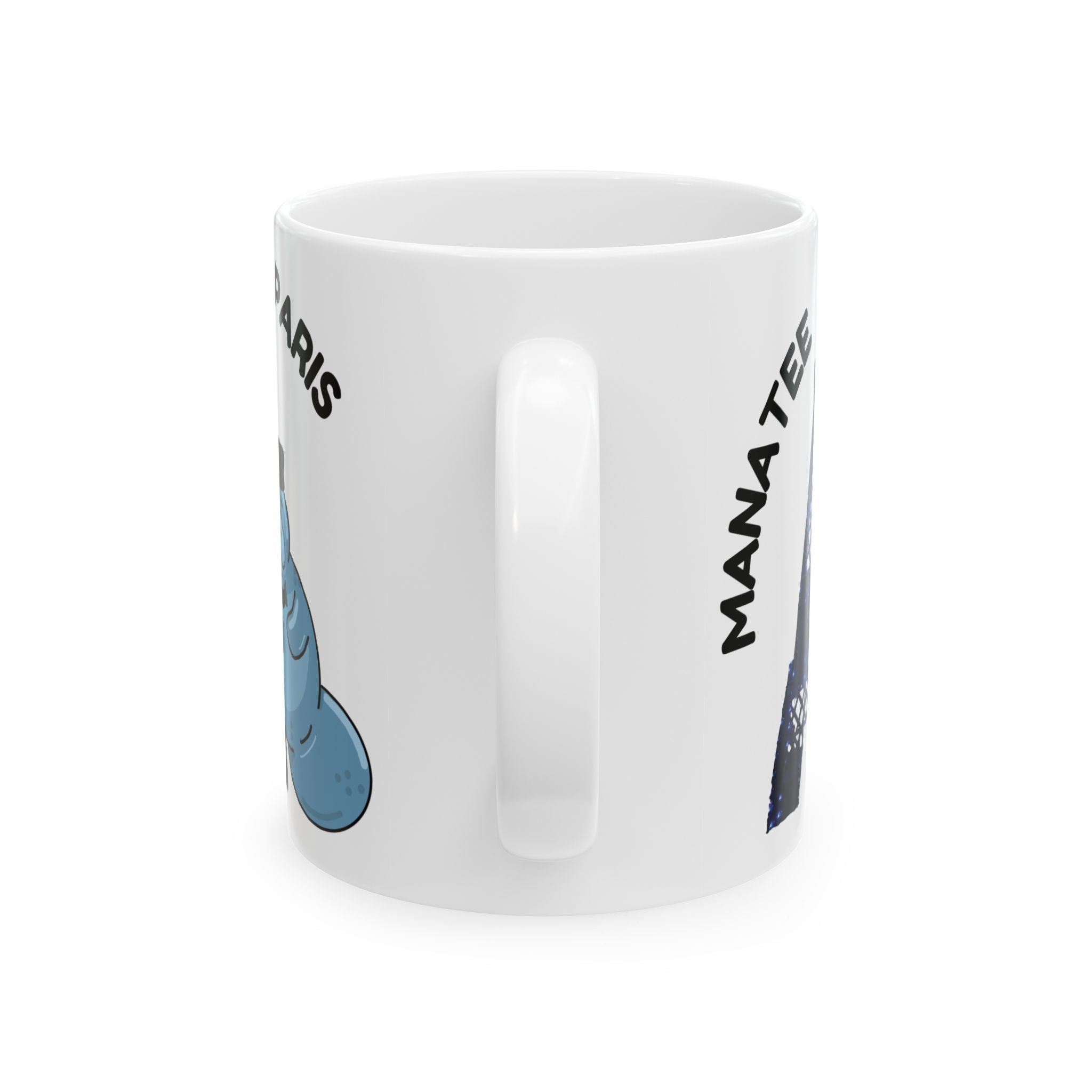 Manatee in Paris Ceramic Mug (11oz / 15oz)