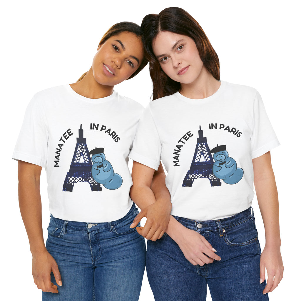 Manatee in Paris Graphic Tee