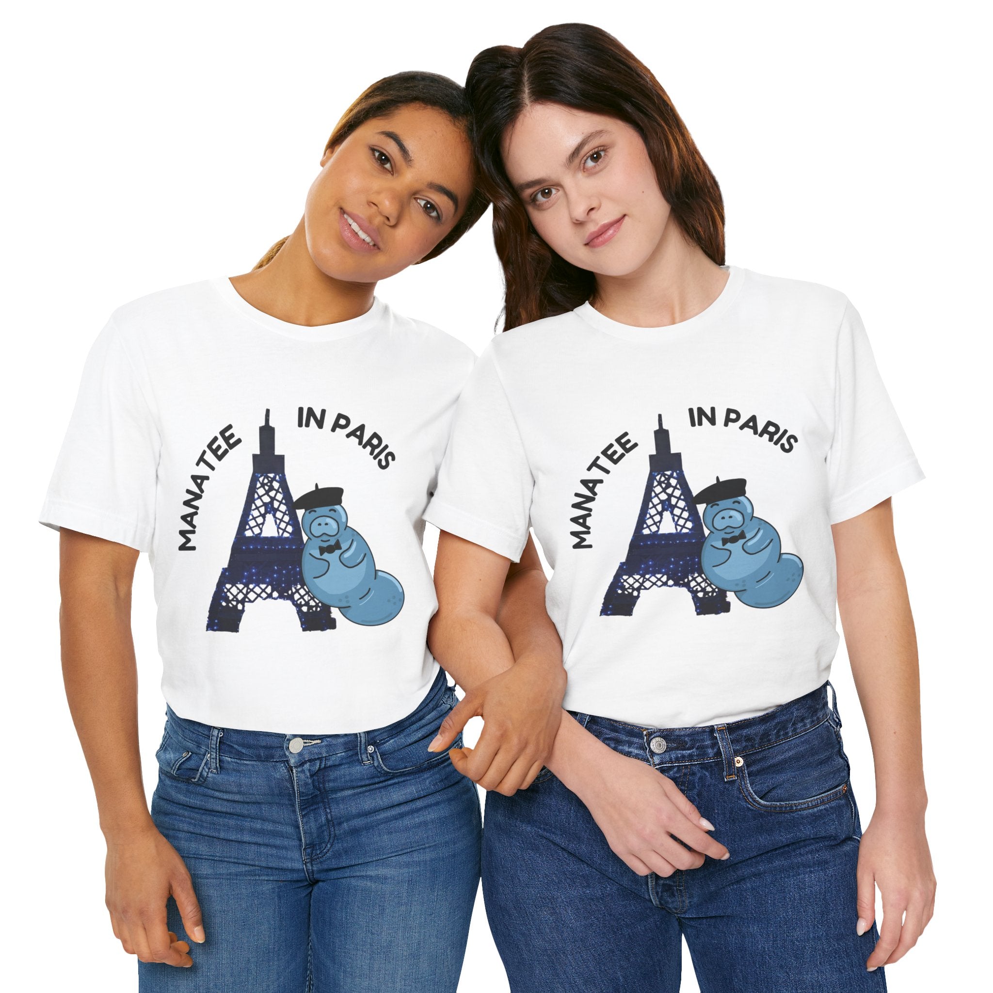 Manatee in Paris Graphic Tee