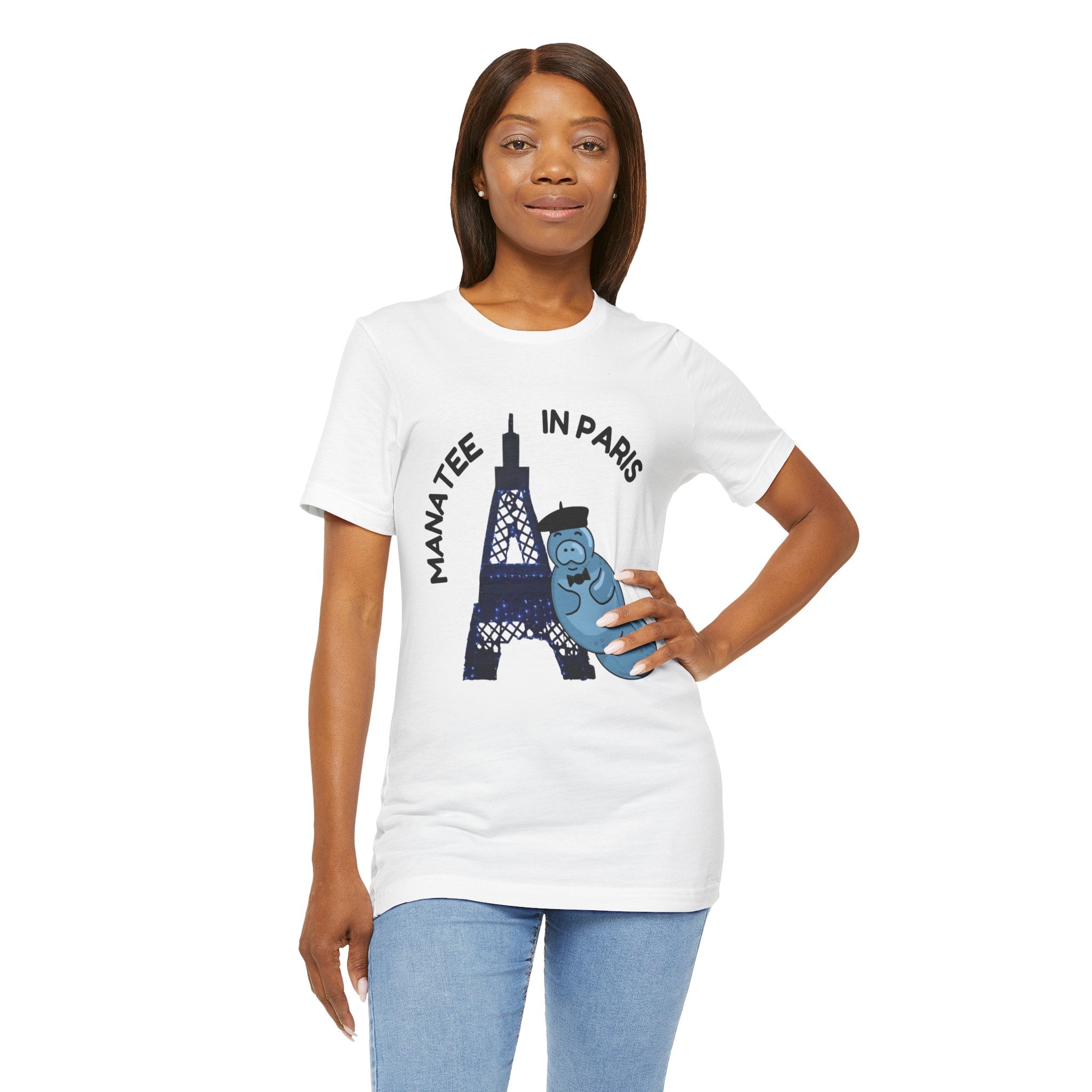 Manatee in Paris Graphic Tee