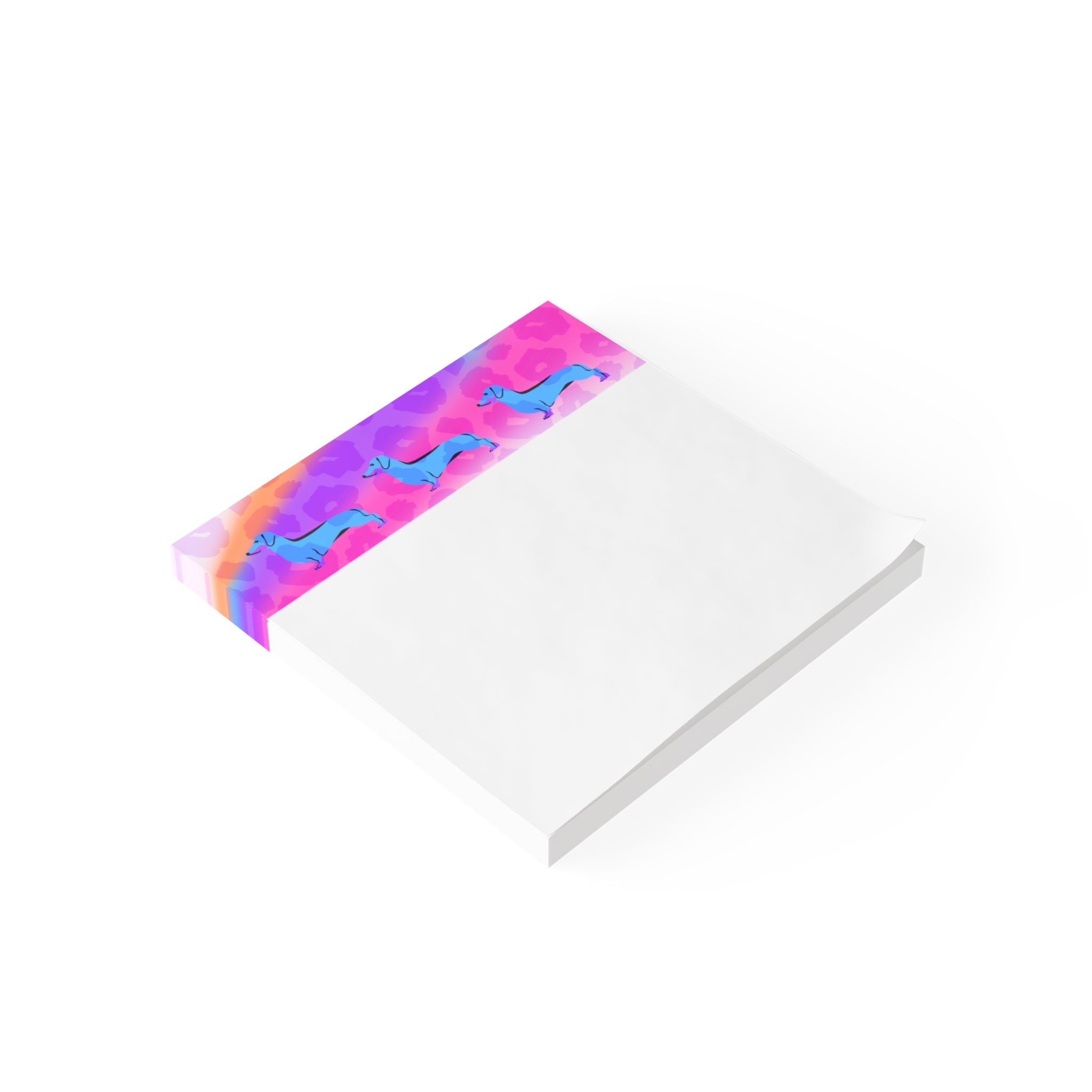 Dachshund Rainbow Colorful 3x3 Post-it® Note Pad