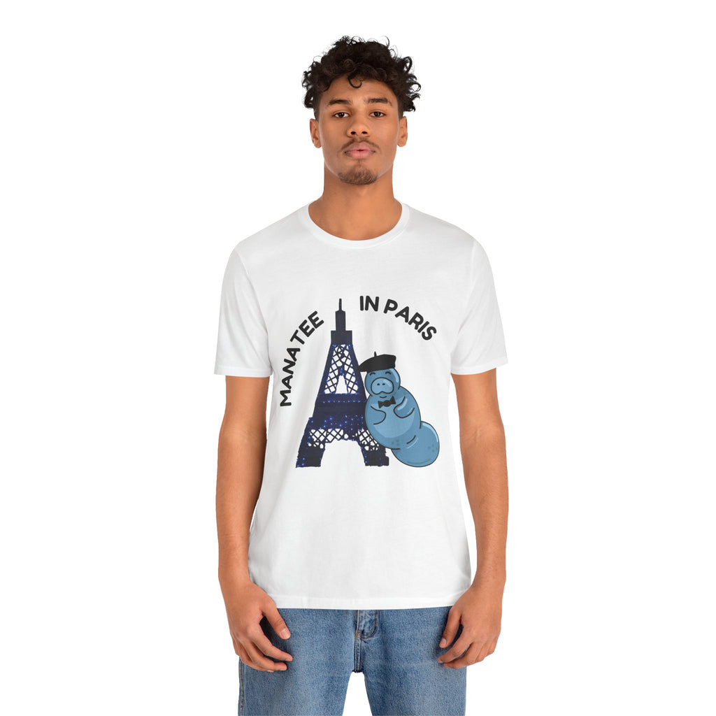 Manatee in Paris Graphic Tee