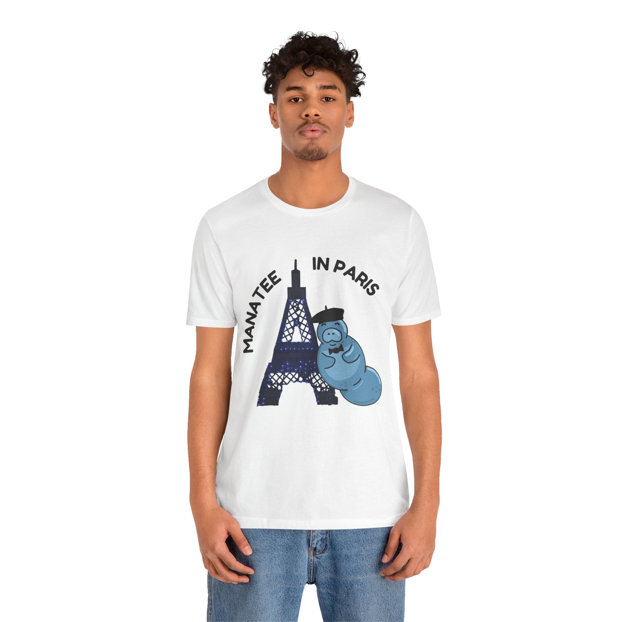 Manatee in Paris Graphic Tee